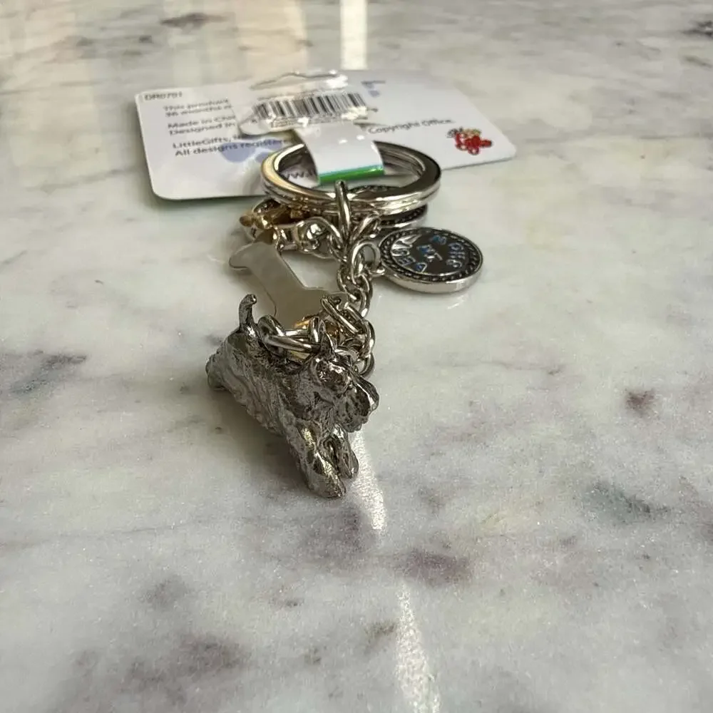 LittleGifts Scottish Terrier Dog Keychain with Charms